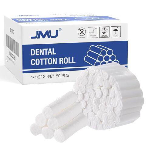 JMU 250Pcs Dental Cotton Rolls, 1'' Non-Sterile Nosebleed Plugs, Nosebleed Stopper for Kids or Adults, High Absorbent Cotton Rolls in Kuwait