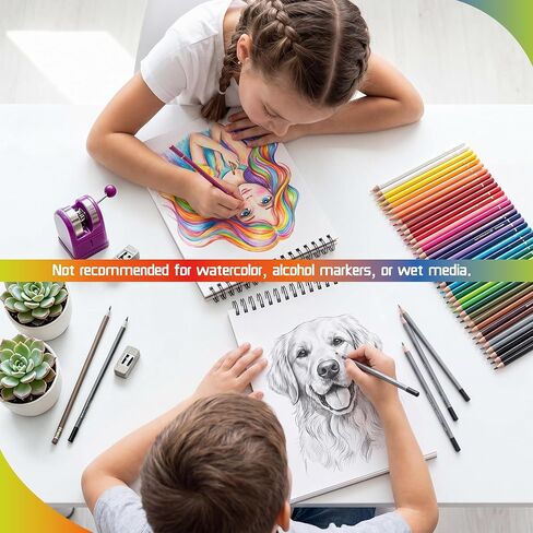 KLASIT 9"x12" Sketch Book,Top Spiral Sketchbook,100 Sheets(68lb/100gsm) in Saudi Arabia