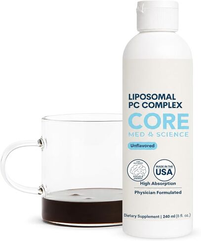 Core Med Science Phosphatidylcholine Supplement, Liposomal PC Complex (8 Fl Oz) - Phospholipid Supplement in Kuwait
