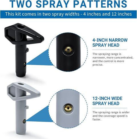 17A223 Tip Kit Fits for TrueCoat 360 4 in and 12 in Reversible Paint Sprayer Tips Kit Black/White in Saudi Arabia