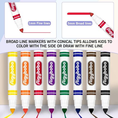 Washable Markers Bulk, Coloring Markers for Kids, 200 Count, 8 Colors in Kuwait