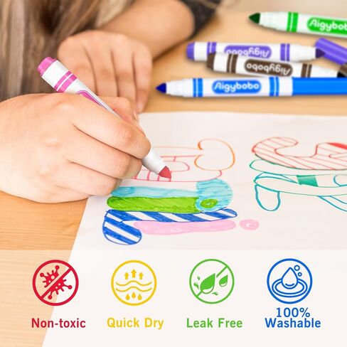 Washable Markers Bulk, Coloring Markers for Kids, 200 Count, 8 Colors in Kuwait
