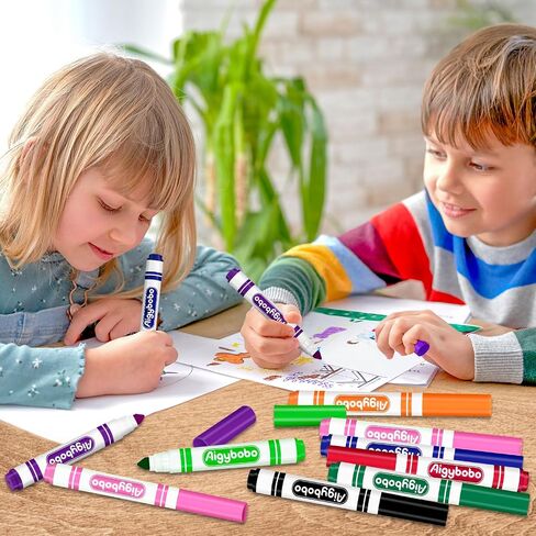 Washable Markers Bulk, Coloring Markers for Kids, 200 Count, 8 Colors in Kuwait