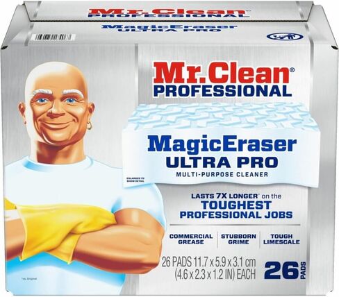 Magic Eraser Ultra Pro Multi-Purpose Cleaner, 4.72 x 1.38, 2.56" Thick, White, 26/Carton in Kuwait