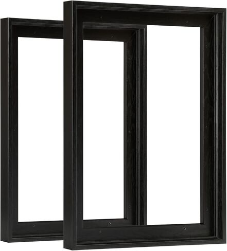 إطار FOLKOR العائم للوحة قماشية مقاس 11 × 14 بعمق 0.6-0.8 بوصة، إطار عائم مكون من قطعتين للمطبوعات القماشية، إطار فني مقاس 11 × 14 لديكور غرفة المعيشة وغرفة النوم (بني داكن) in Kuwait