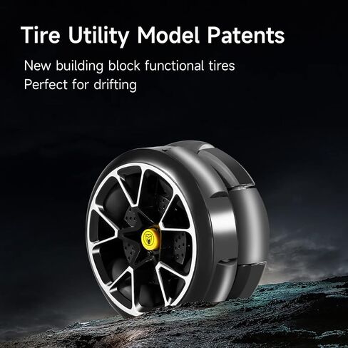 OWNONE 1 Super Car Building Kits - with Easy Drifting Wheels, Remote Control Function, Electric Gull-Wing Doors - Collectible 1:10 Scale Model Technique Car Building Blocks Set for Adults (2277 PCS) in Saudi Arabia