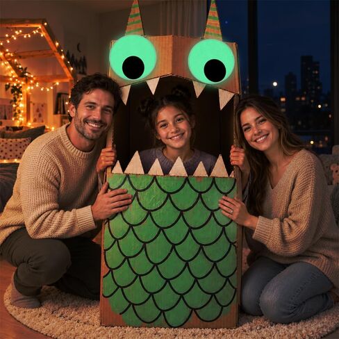 2 Pcs 6 Inch Glow Giant Googly Eyes Self-Adhesive, Giant Halloween Eyes in Saudi Arabia