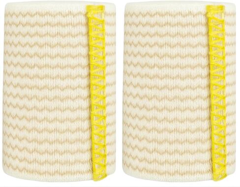 غلاف مطاطي SPA SLENDER مقاس 15.24 سم - ضمادة ضغط مع خطاف وحلقة إغلاق - ضمادة غير مطاطية ملفوفة مرنة للإصابات والتقرح - قطعتان من ضمادة مرنة عريضة قابلة للغسل in Kuwait