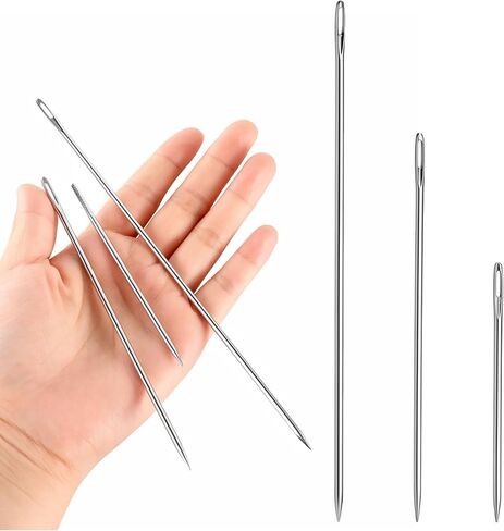 4" 6" 8" Extra Giant Upholstery Needle 0.3cm Thickness Large Eye Needles in Kuwait