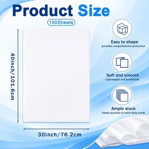 FORBFAN 300 Sheets 30 x 40 in Acid Free Archival Tissue Paper for Storage in Kuwait