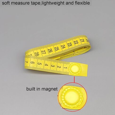 120 Inch Soft Measure Tape with Magnet Vinyl Wrap Tools,Sewing Tape Measure Flexible Magnetic Measuring Tape 3 Meters Soft Tape Measure in Saudi Arabia