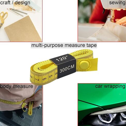 120 Inch Soft Measure Tape with Magnet Vinyl Wrap Tools,Sewing Tape Measure Flexible Magnetic Measuring Tape 3 Meters Soft Tape Measure in Saudi Arabia