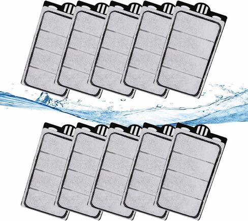 GOZILLA 10 Pack Aquarium Filter Cartridges, Filters for Turtle Tank Replacement Plates, Sponge Filter Suitable for 3.5W 74GPH Low Water Filters. in Kuwait