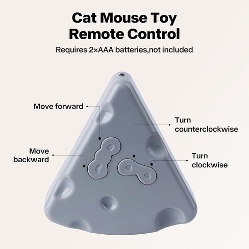 Pet Prime Interactive Cat Mouse Toy with Remote Control,Rechargeable Automatic Moving Mouse for Indoor Cats & Kitten,Exercise with Mental Stimulation in Saudi Arabia