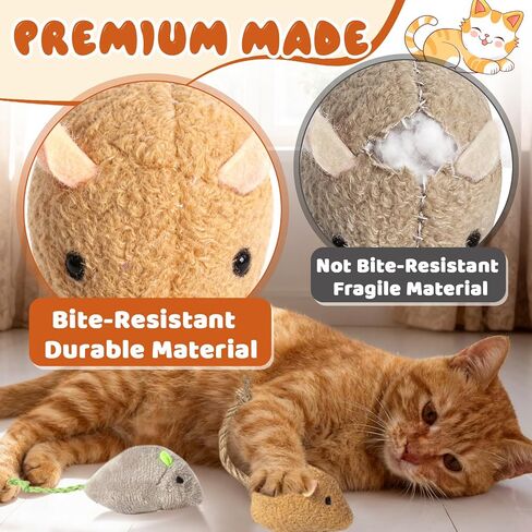 24 Pack 2.36" Colorful Cat Mouse Toy with Catnip for Indoor Cats in Saudi Arabia