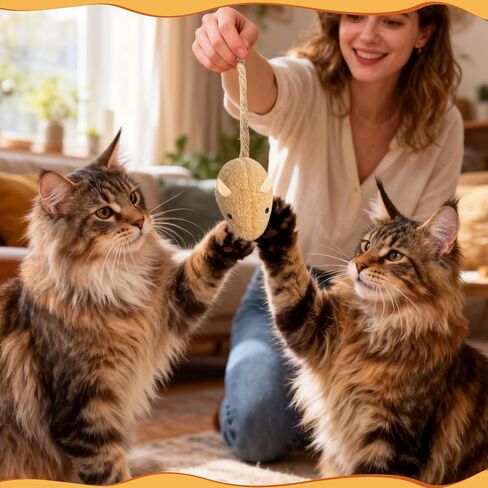 24 Pack 2.36" Colorful Cat Mouse Toy with Catnip for Indoor Cats in Saudi Arabia