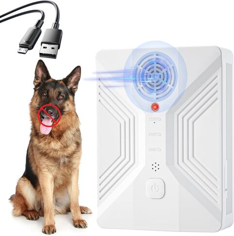 Nupec Ultrasonic Anti Barking Device, 3 Adjustable Modes Bark Control Box, 50FT Long Range Dog Barking Deterrent, Outdoor Dog Bark Stopper & Training Tool for Effective Barking Control in Kuwait