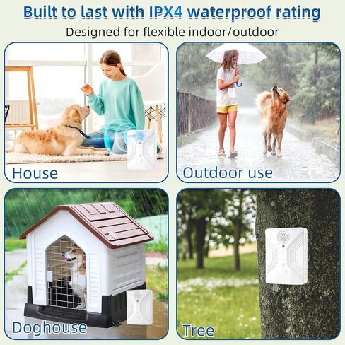 Nupec Ultrasonic Anti Barking Device, 3 Adjustable Modes Bark Control Box, 50FT Long Range Dog Barking Deterrent, Outdoor Dog Bark Stopper & Training Tool for Effective Barking Control in Kuwait