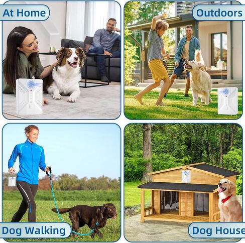Nupec Ultrasonic Anti Barking Device, 3 Adjustable Modes Bark Control Box, 50FT Long Range Dog Barking Deterrent, Outdoor Dog Bark Stopper & Training Tool for Effective Barking Control in Kuwait