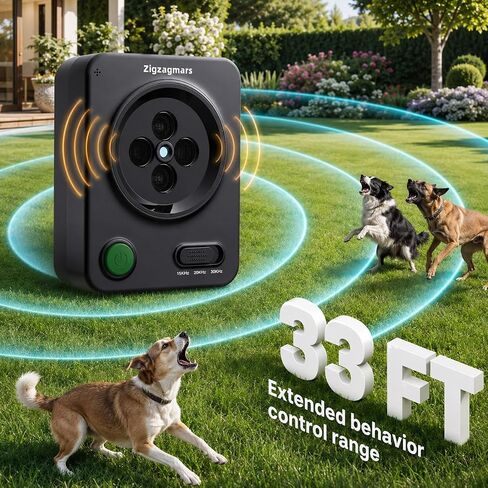 Ultrasonic Anti Barking Device for Dogs, No App, Instant Use, 33ft Range in Kuwait