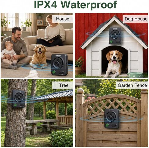 Ultrasonic Anti Barking Device for Dogs, No App, Instant Use, 33ft Range in Kuwait