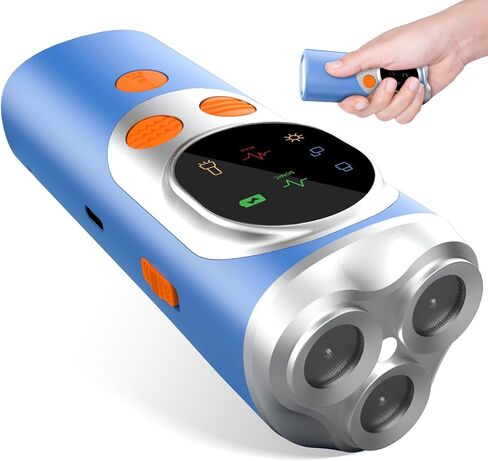 dessports Dog Bark Deterrent Device - 3X Ultrasonic Anti Barking Device for Dogs Training - 50FT Range Effective Bark Shield - Rechargeable Barking Silencer for Own or Neighbour's Dog in Kuwait
