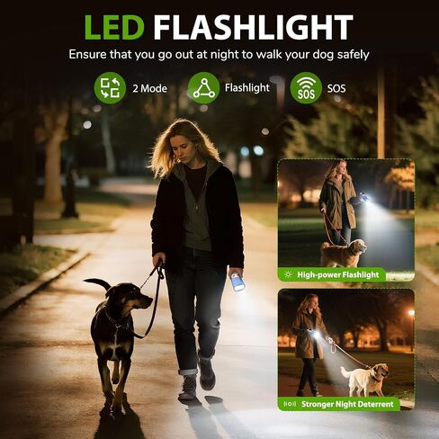 dessports Dog Bark Deterrent Device - 3X Ultrasonic Anti Barking Device for Dogs Training - 50FT Range Effective Bark Shield - Rechargeable Barking Silencer for Own or Neighbour's Dog in Kuwait