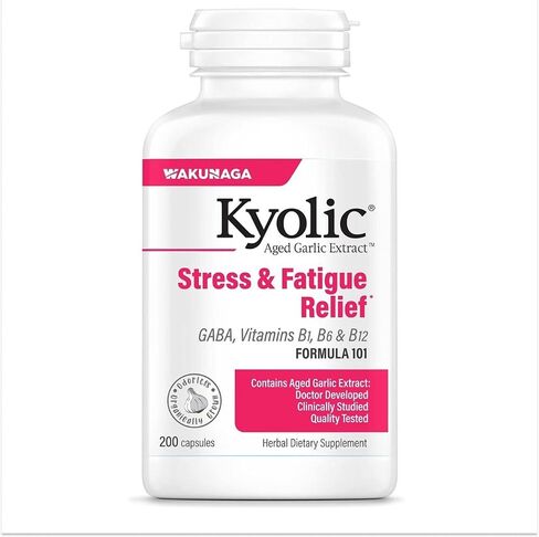 Kyolic Aged Garlic Extract Formula 101, Stress and Fatigue Relief, 300 Capsules (Packaging May Vary) in Saudi Arabia