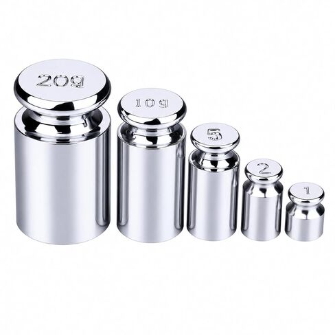 I-MART Weight 1g 2g 5g 10g 20g Grams Steel Chrome Calibration Scale Weight Kit Set for Digital Scale Balance in Kuwait