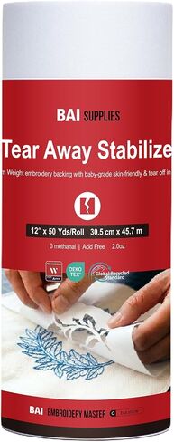 BAI Tear Away Stabilizer for Embroidery 2.0oz, 9"x9" 100 Sheets in Kuwait