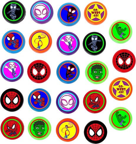 24 Pcs Spidey Stampers, Spidey Birthday Party Supplies, Goody Bag Treat Bag Stuff for Spidey Birthday Party Gifts in Kuwait