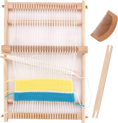 Wooden Weaving Loom Kit for Kids and Adults, Tapestry Loom 15.2x9.85 in in Kuwait