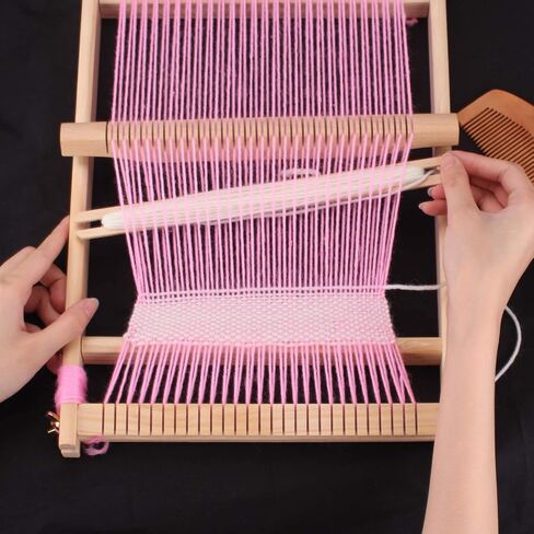 Wooden Weaving Loom Kit for Kids and Adults, Tapestry Loom 15.2x9.85 in in Kuwait
