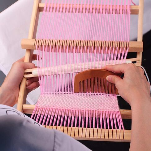 Wooden Weaving Loom Kit for Kids and Adults, Tapestry Loom 15.2x9.85 in in Kuwait