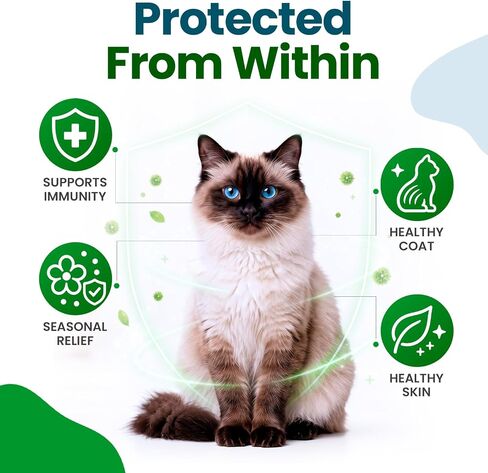 Allergy Chews for Cats Salmon 200 Count with Quercetin in Saudi Arabia