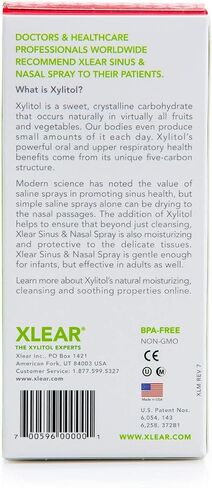 Xlear Nasal Spray, Natural Saline Nasal Spray with Xylitol, Nose Moisturizer for Kids and Adults, 1.5 fl oz (Pack of 3) in Saudi Arabia