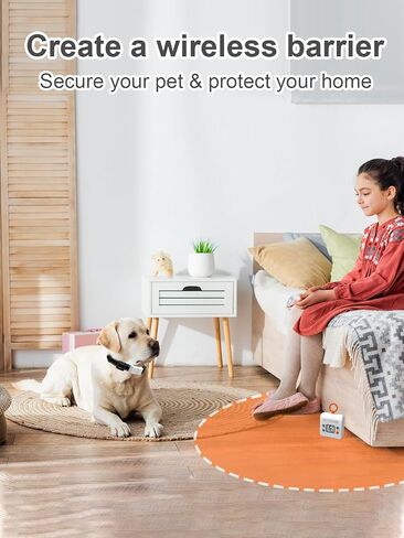 FLYSPEAR Extra Indoor Wireless Pet Barrier Transmitter for Dogs, Transmitter Only,White in Kuwait