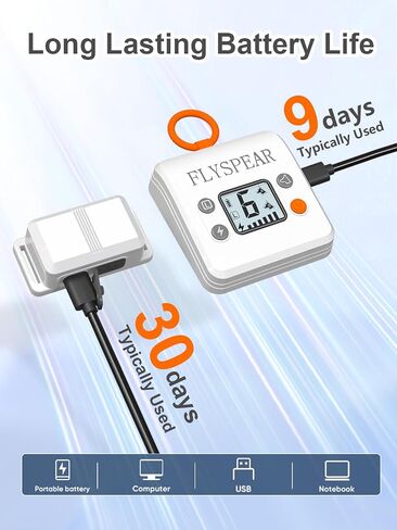 FLYSPEAR Extra Indoor Wireless Pet Barrier Transmitter for Dogs, Transmitter Only,White in Kuwait
