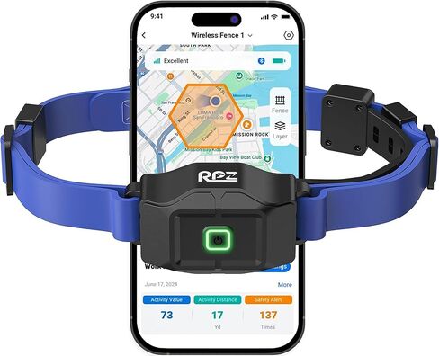 RPZ GPS Wireless Dog Fence System with Free App, No Subscription, Blue in Kuwait
