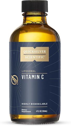 Quicksilver Scientific Liposomal Vitamin C - 1000mg Buffered Liquid Vitamin C Supplement - Immune + Antioxidant Support - Liposomes for Superior Absorption - Vegan + Non-GMO (4oz / 120ml) in Saudi Arabia