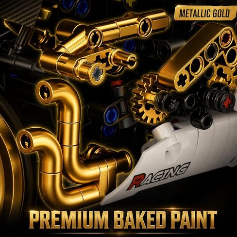 Reobrix Vintage Cafe Racer Motorcycle Building Set 1:8 Scale in Saudi Arabia