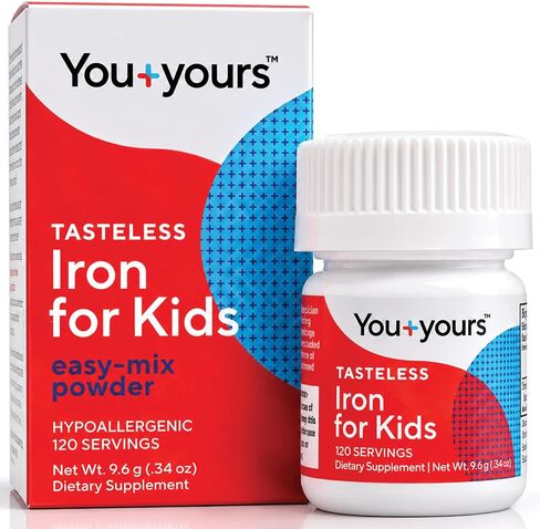 Tasteless Iron for Kids + Toddlers- Free of Sweeteners, Flavors and Preservatives- 4 Month Supply- Add to Beverages or Food. in Saudi Arabia