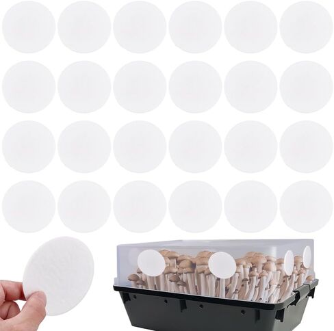 GORGECRAFT 50Pcs Synthetic Filter Discs 90 MM Laboratory Quantitative Ashless Filter Paper Medium Speed Wide Mouth Size Funnel Filters Paper for a Buchner Funnel, Mushroom Cultivation in Kuwait