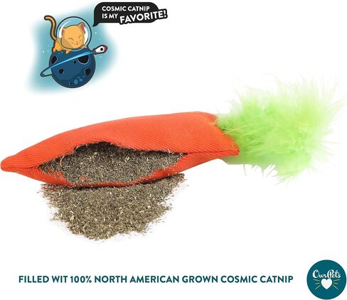OurPets 100-Percent North American Catnip Filled Carrot Cat Toy 24 Karat in Saudi Arabia