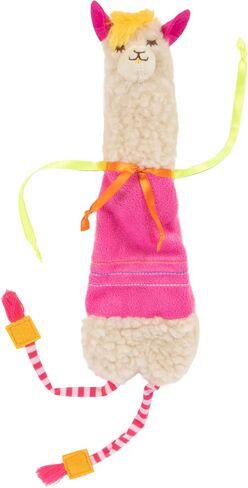 SmartyKat Leggy Llama Catnip Crinkly Plush Kicker Cat Toy, Soft Floppy Body for Wrestling & Bunny Kicks for Cats & Kittens in Saudi Arabia