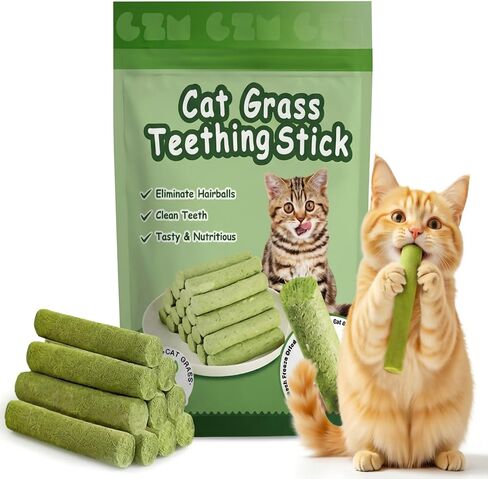 Cat Grass Sticks 6 Pack Silvervine Gall Fruit Chew for Indoor Cats in Saudi Arabia