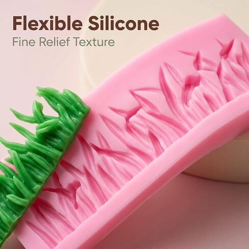 3D Grass Fence for Fondant Silicone Mold, Garden Picket Cake Decoration Fence Fondant Mold for Cake Decoration, Cupcake Topper, Polymer Clay, Candy, Chocolate, Soap Wax Making Crafting Project in Kuwait