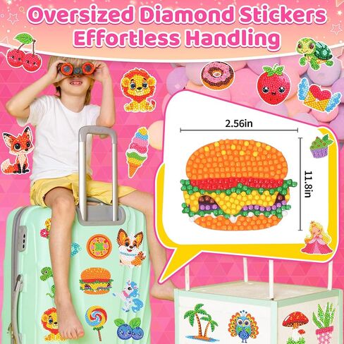 sinceroduct 5D Diamond Art Stickers Kits and Diamond Painting for 6-12 Kids in Kuwait