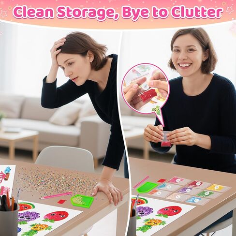 sinceroduct 5D Diamond Art Stickers Kits and Diamond Painting for 6-12 Kids in Kuwait