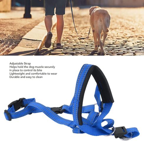 Dog Collar Dog Halter Collars Headcollars with Safety Strap, Pet Headcollar Stops Pets from Pulling for Outdoor Walk (XL) in Kuwait